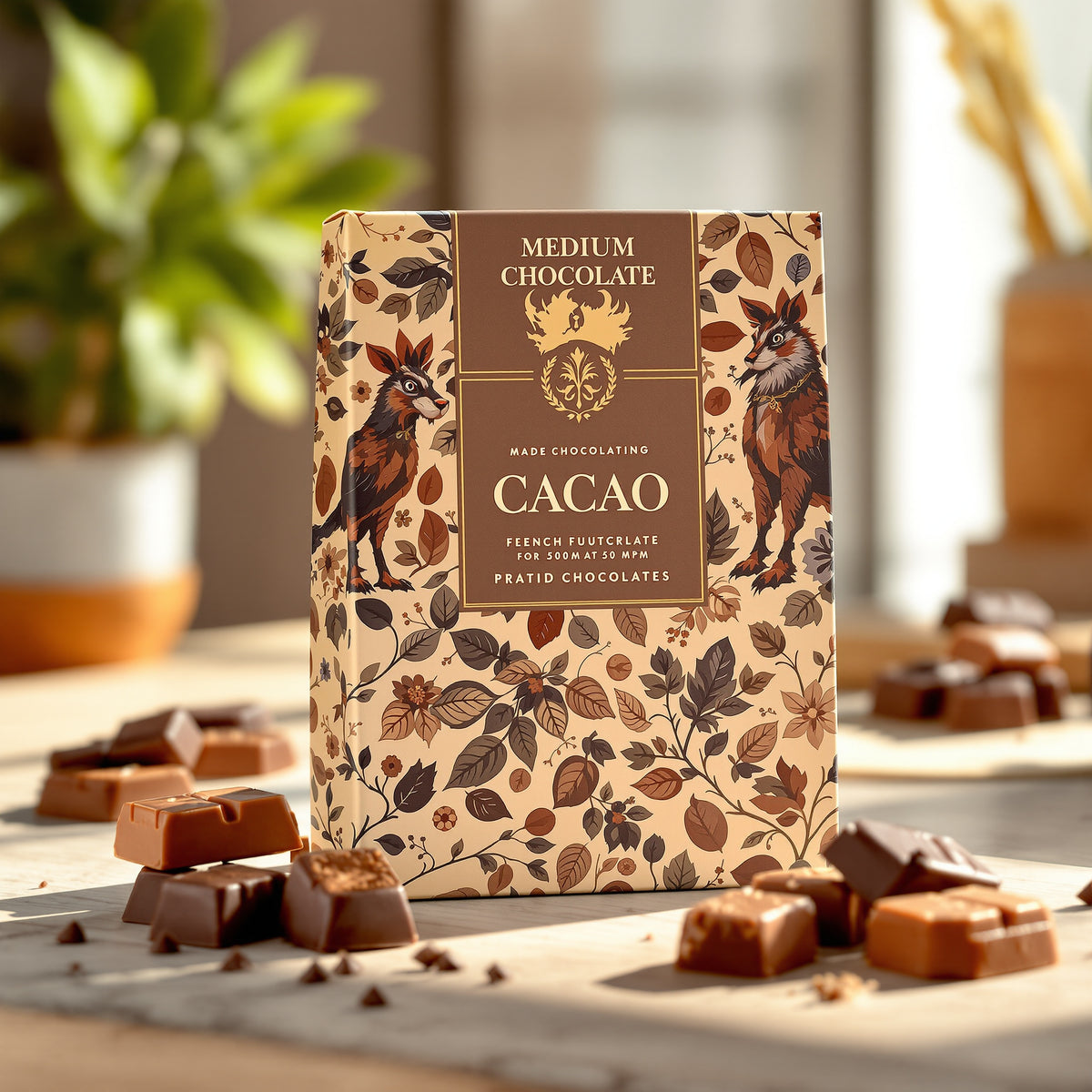 Custom Chocolate Boxes — illustrated design example
