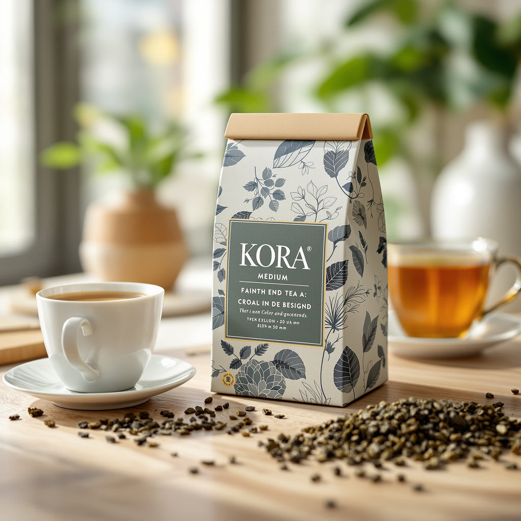 Custom Tea Coffee Boxes — illustrated design example
