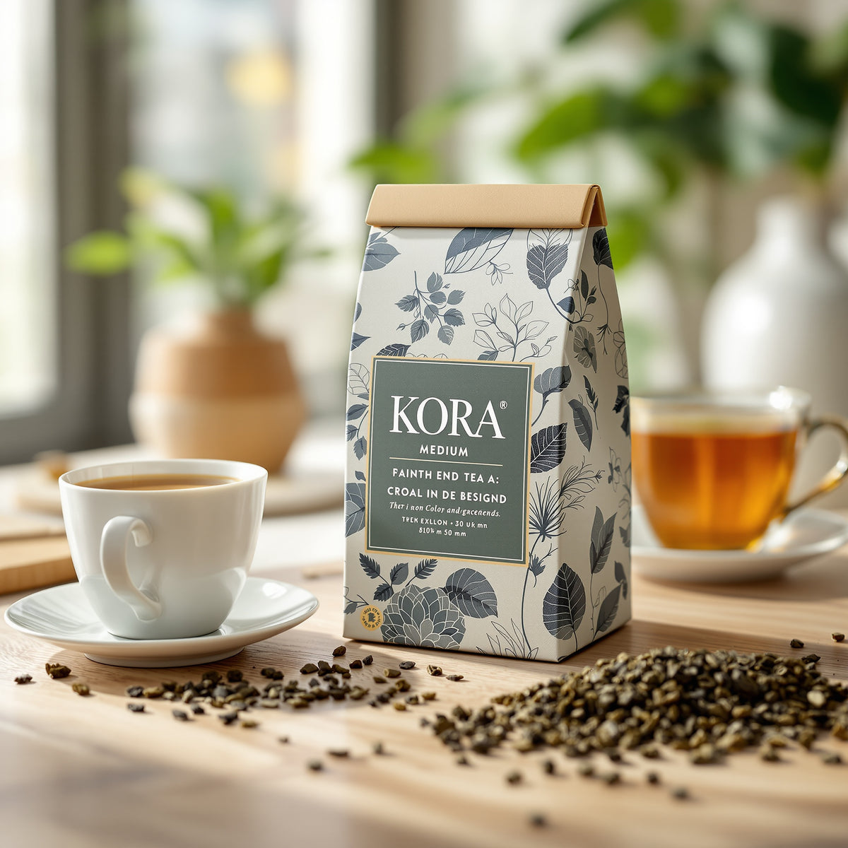 Custom Tea Coffee Boxes — illustrated design example