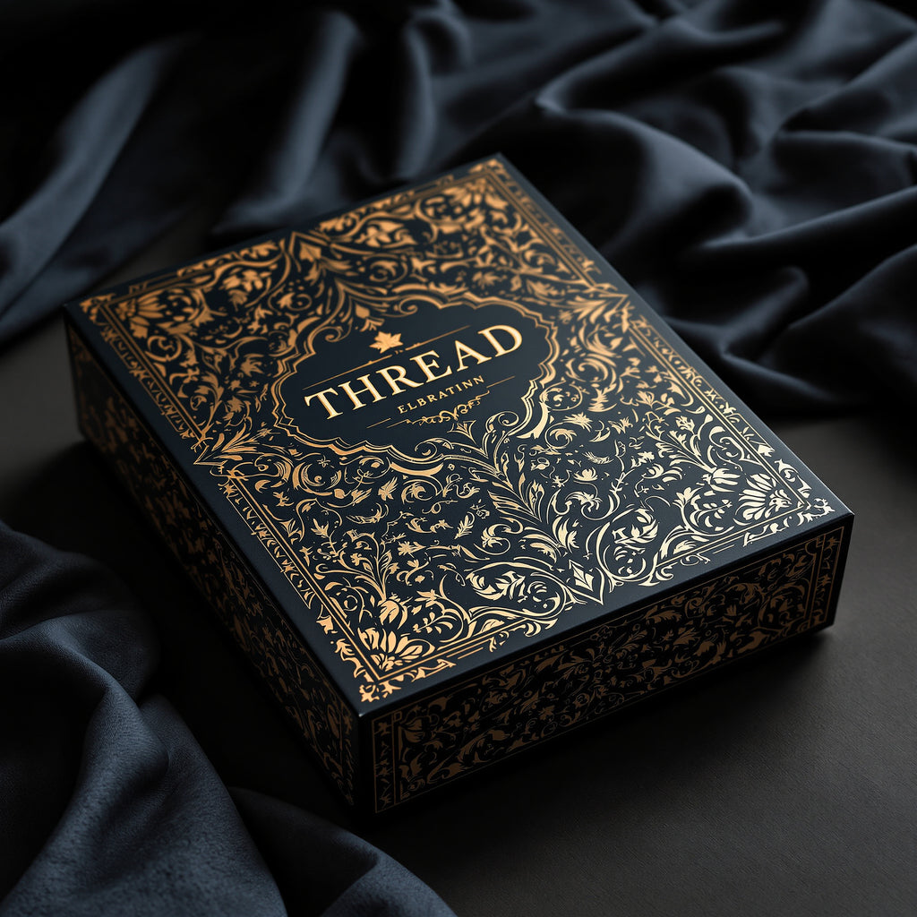 Custom Apparel Boxes — luxury foil design example