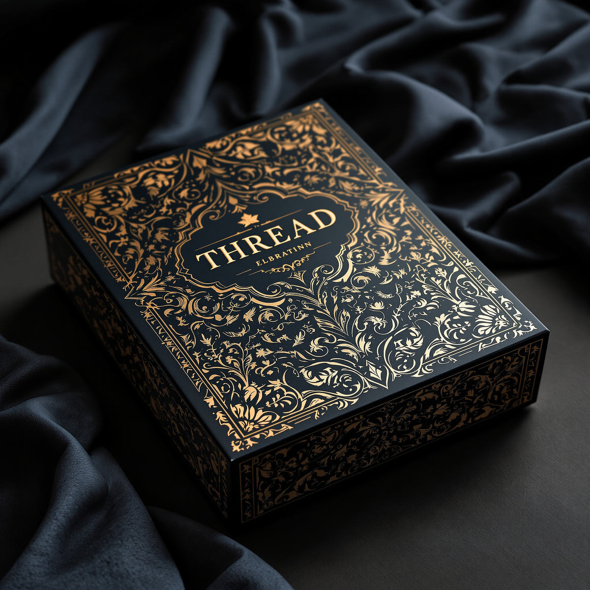 Custom Apparel Boxes — luxury foil design example