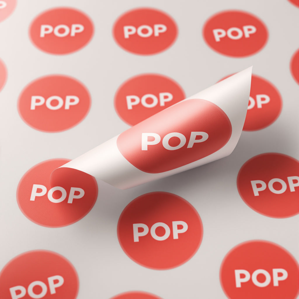 Logo Stickers — minimal design example