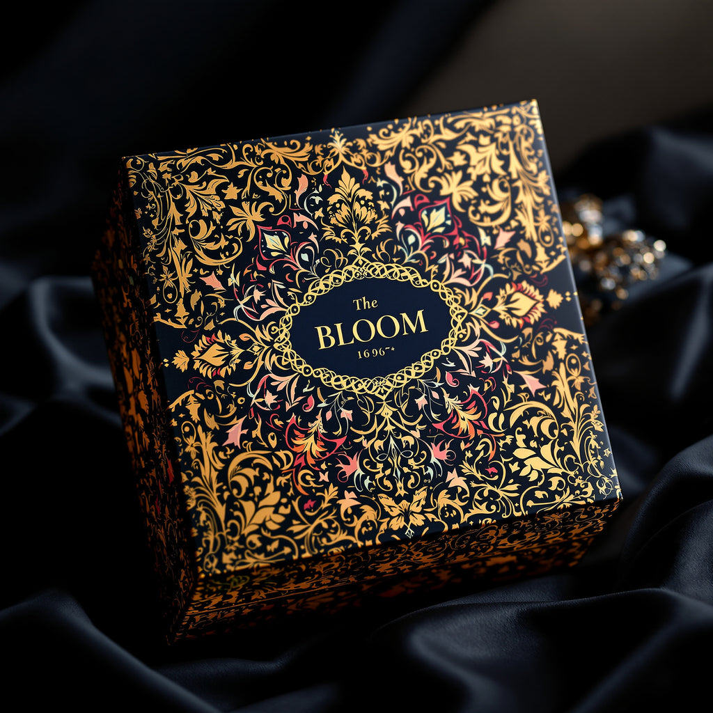 Custom Gift Retail Boxes — luxury foil design example