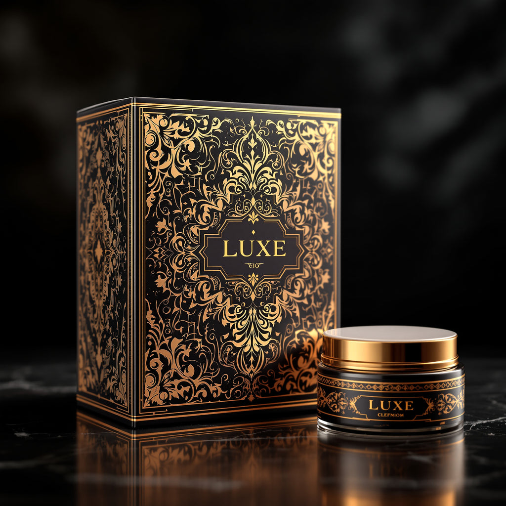 Custom Cosmetic Boxes — luxury foil design example