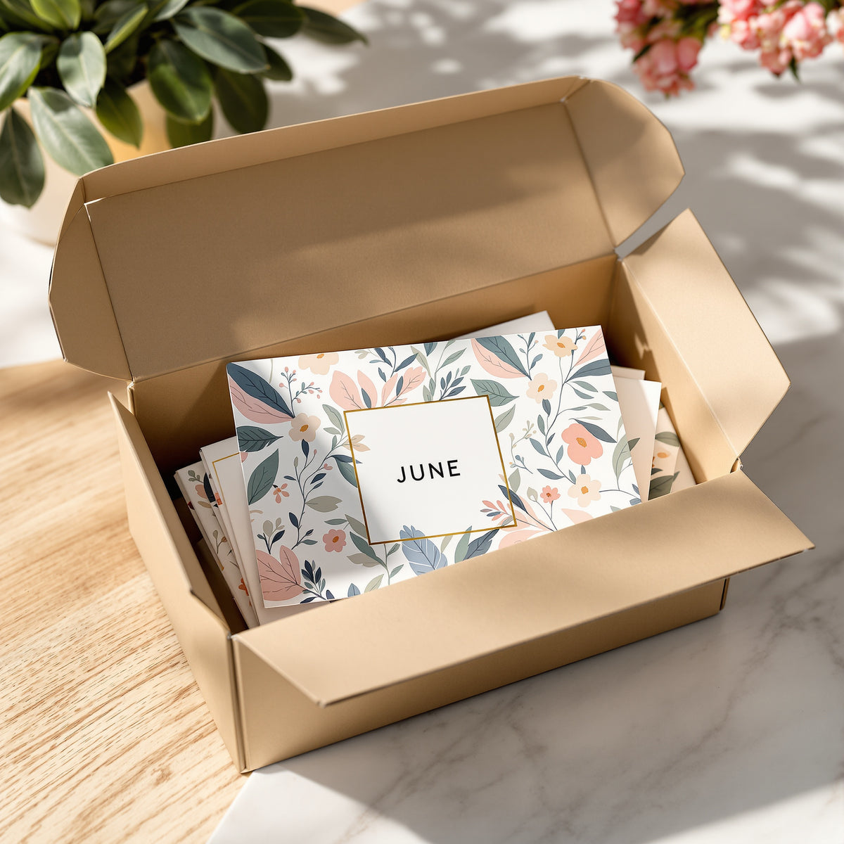 Thank You Cards — illustrated design example