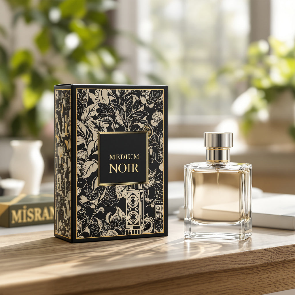 Custom Perfume Boxes — illustrated design example