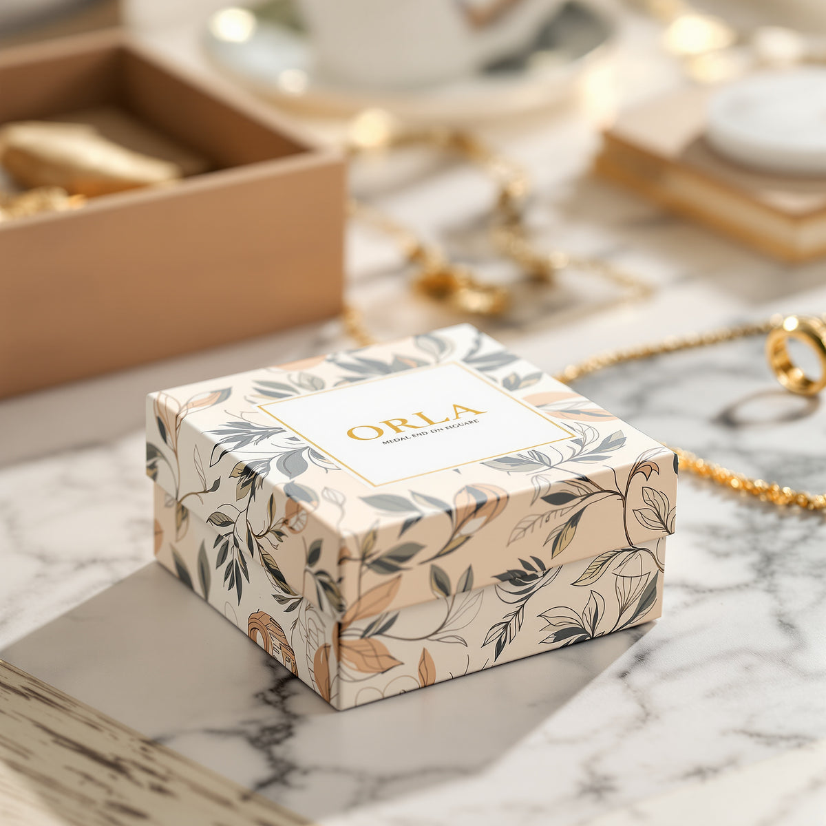 Custom Jewelry Boxes — illustrated design example