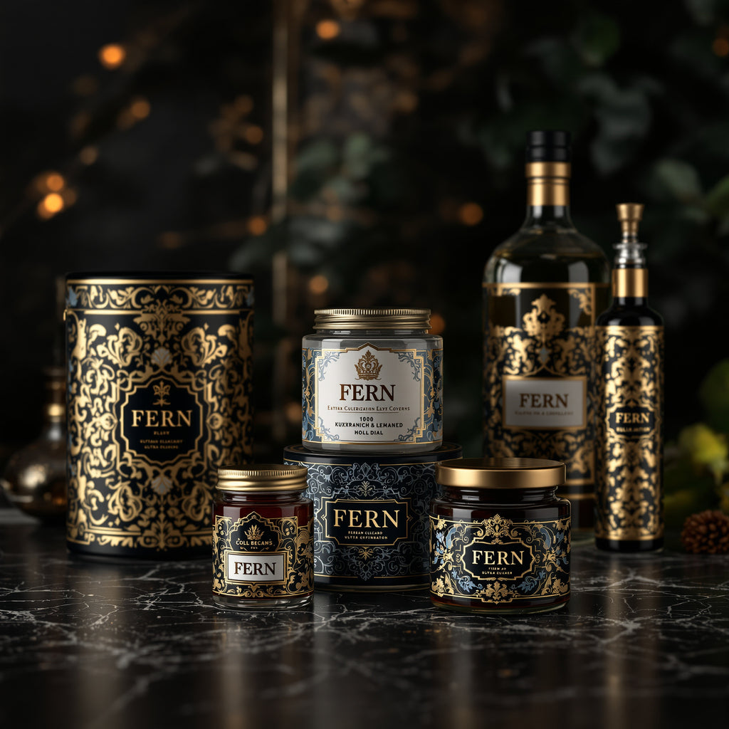 Product Labels — luxury foil design example
