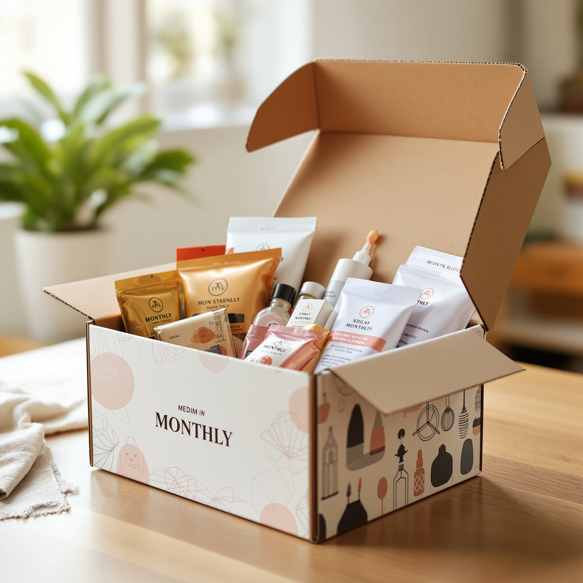 Subscription Boxes — illustrated design example