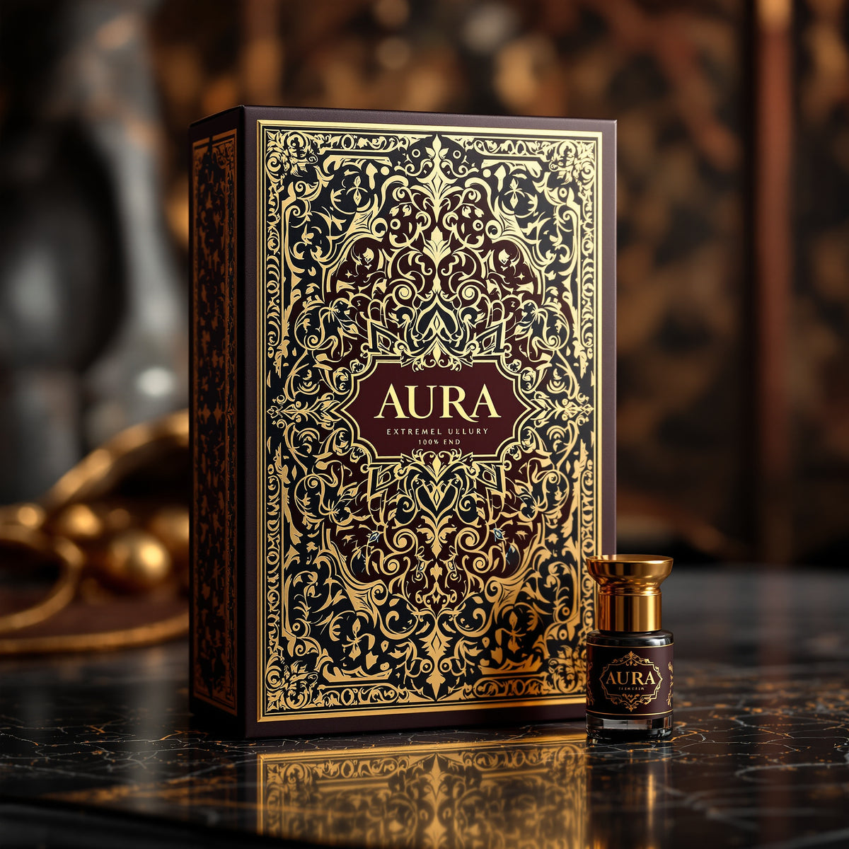 Custom Printed Paperboard Boxes — luxury foil design example