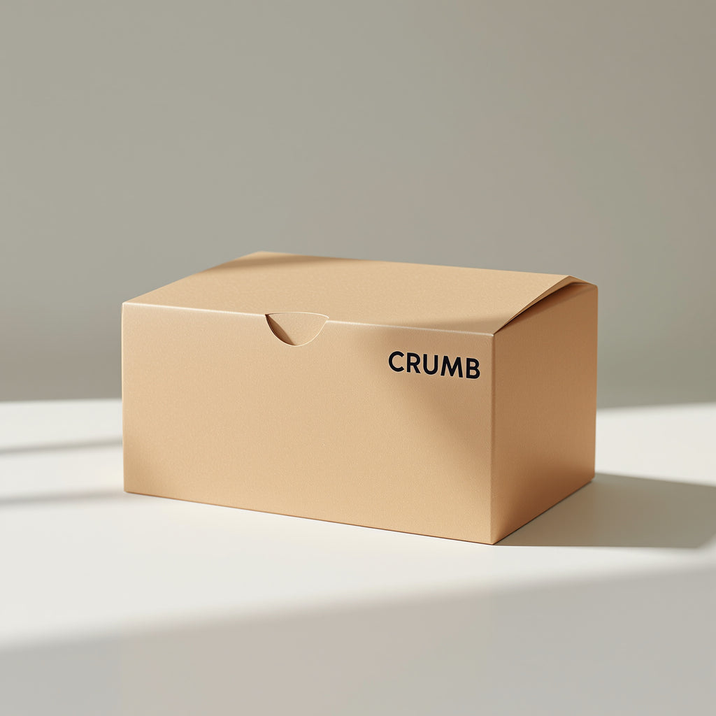 Custom Food & Bakery Boxes – minimal printed tuck-end bakery box design example