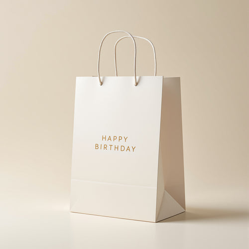 Custom Birthday Party Favor Bags — minimal design example