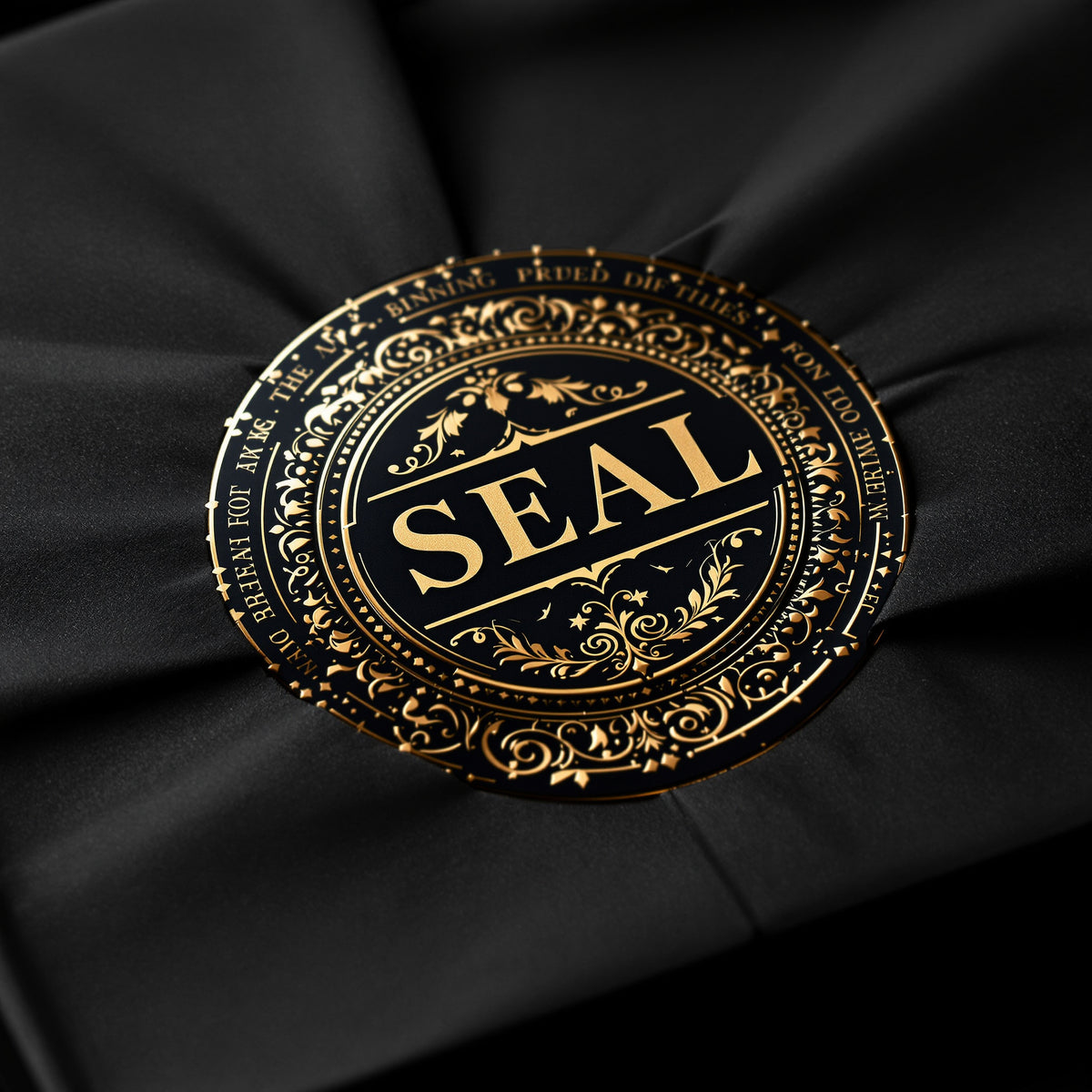 Packaging Seals — luxury foil design example