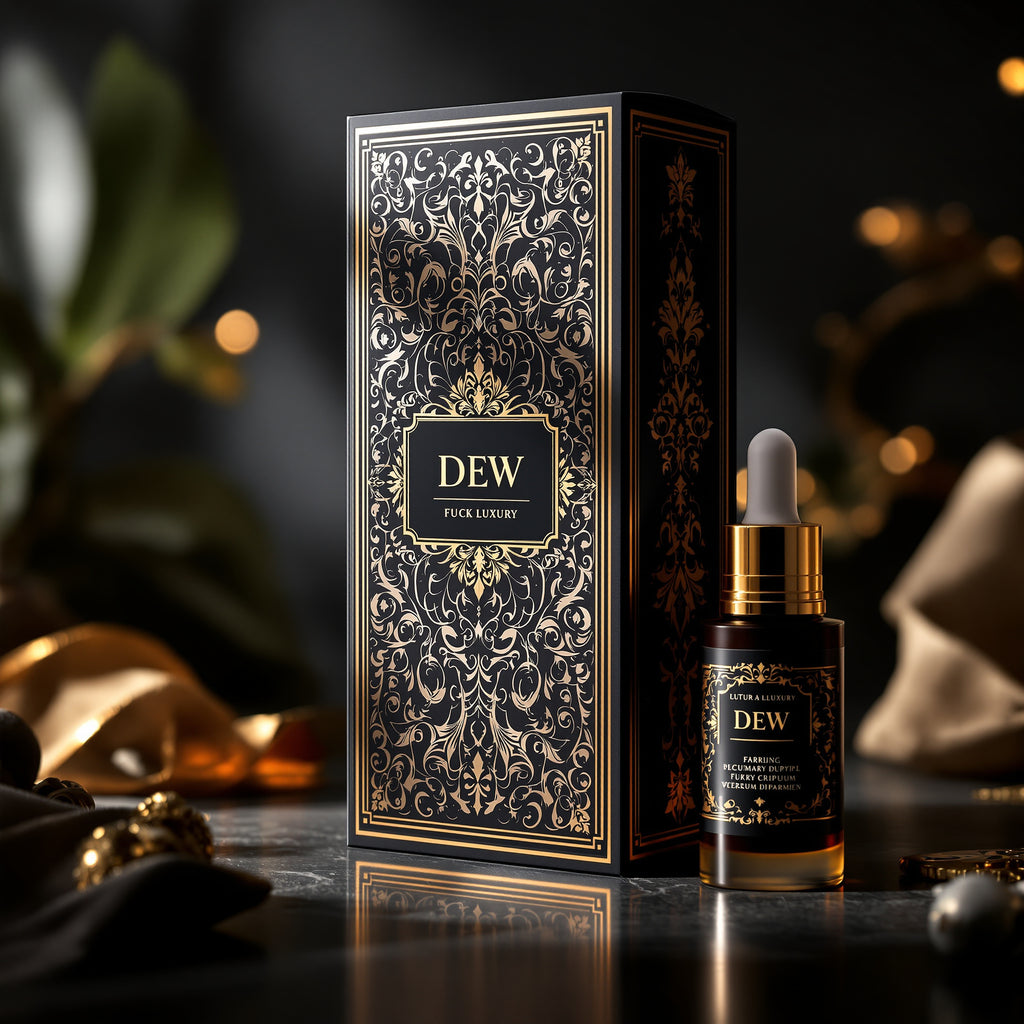 Custom Skincare Boxes — luxury foil design example