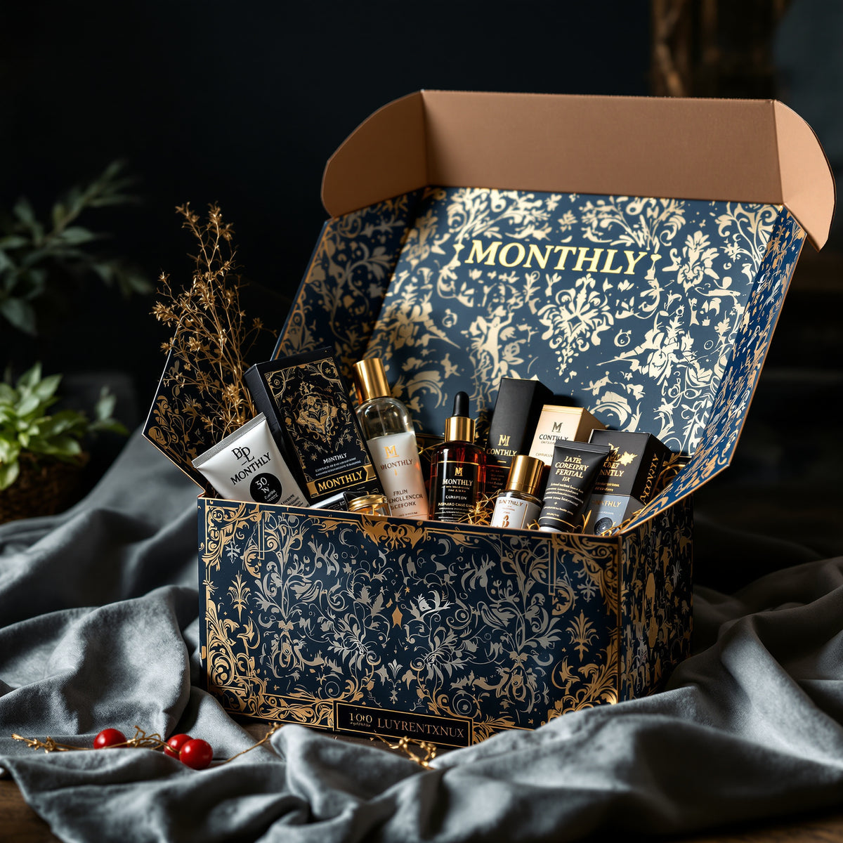 Subscription Boxes — luxury foil design example