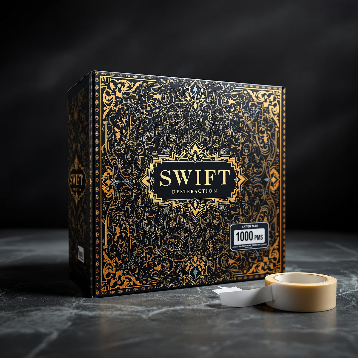 Ecommerce Shipping Boxes — luxury foil design example