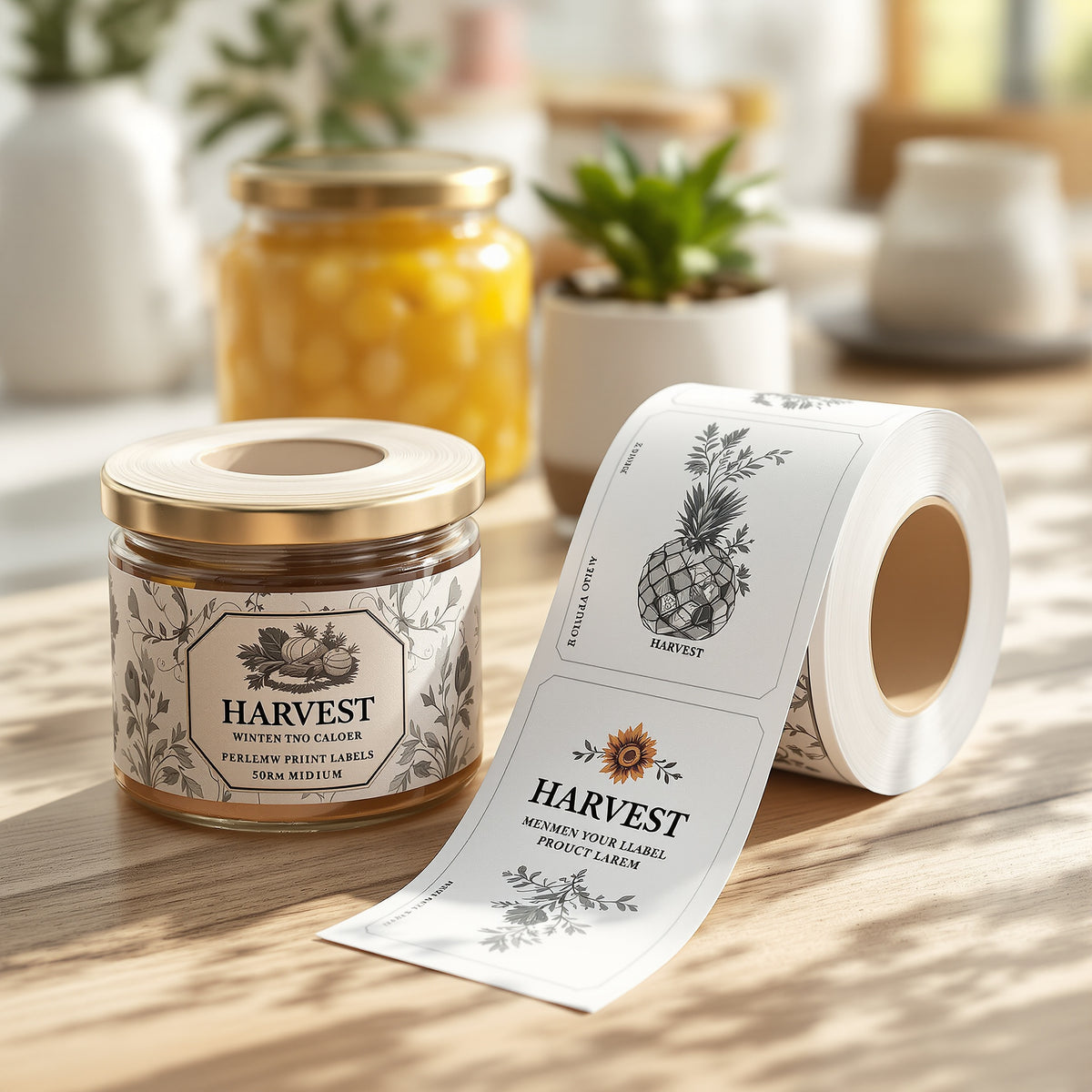 Roll Labels — illustrated design example