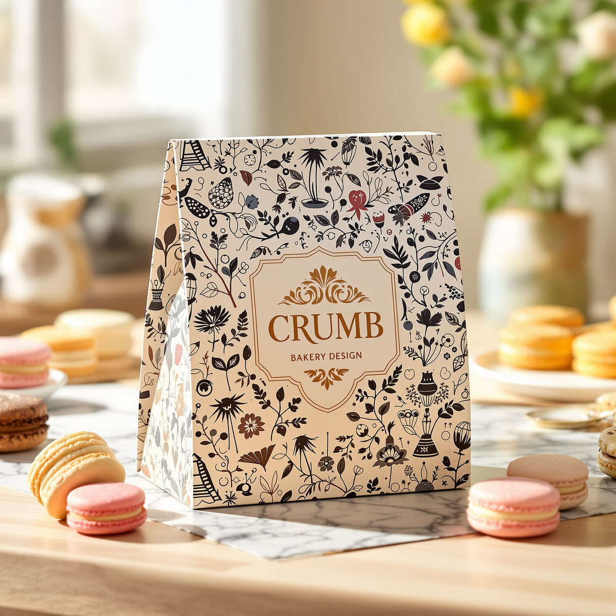 Custom Food & Bakery Boxes – illustrated printed cookie box design example