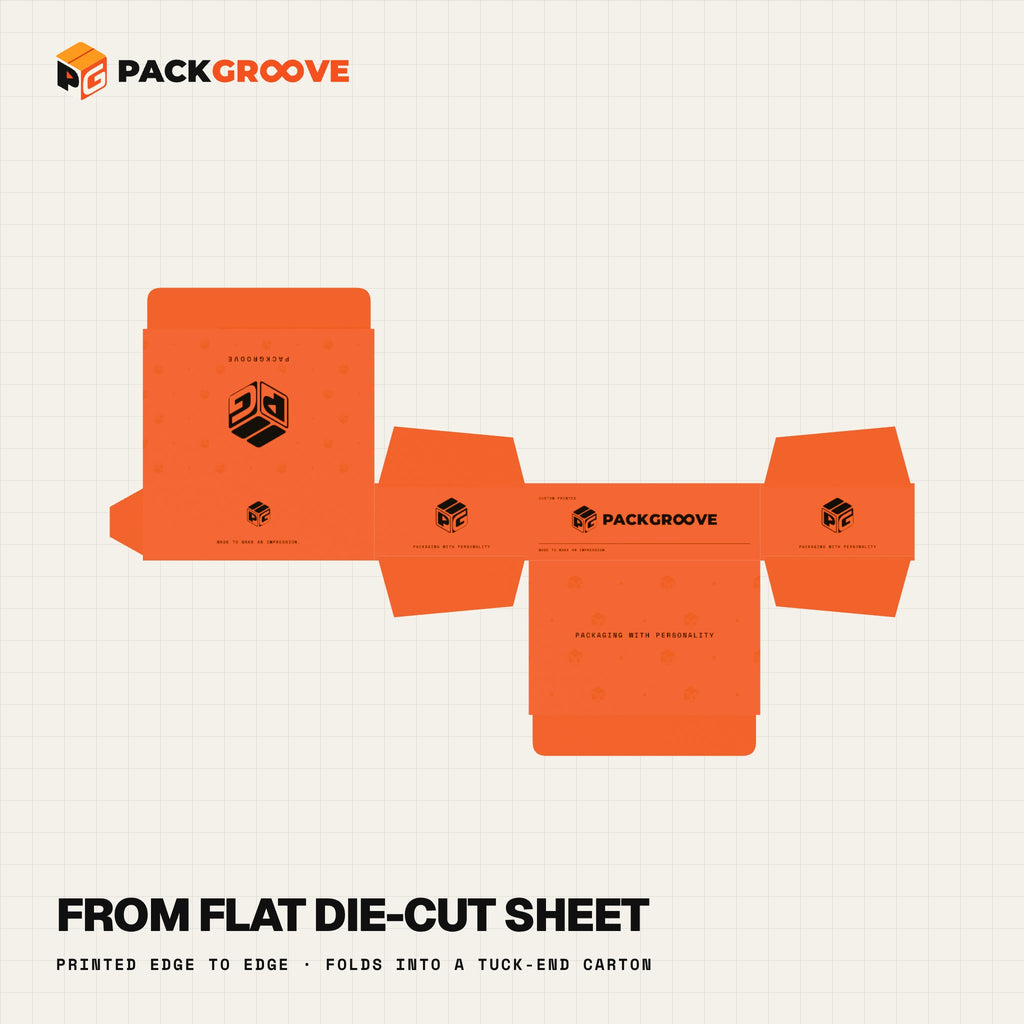 Custom Chocolate Boxes – flat die-cut sheet