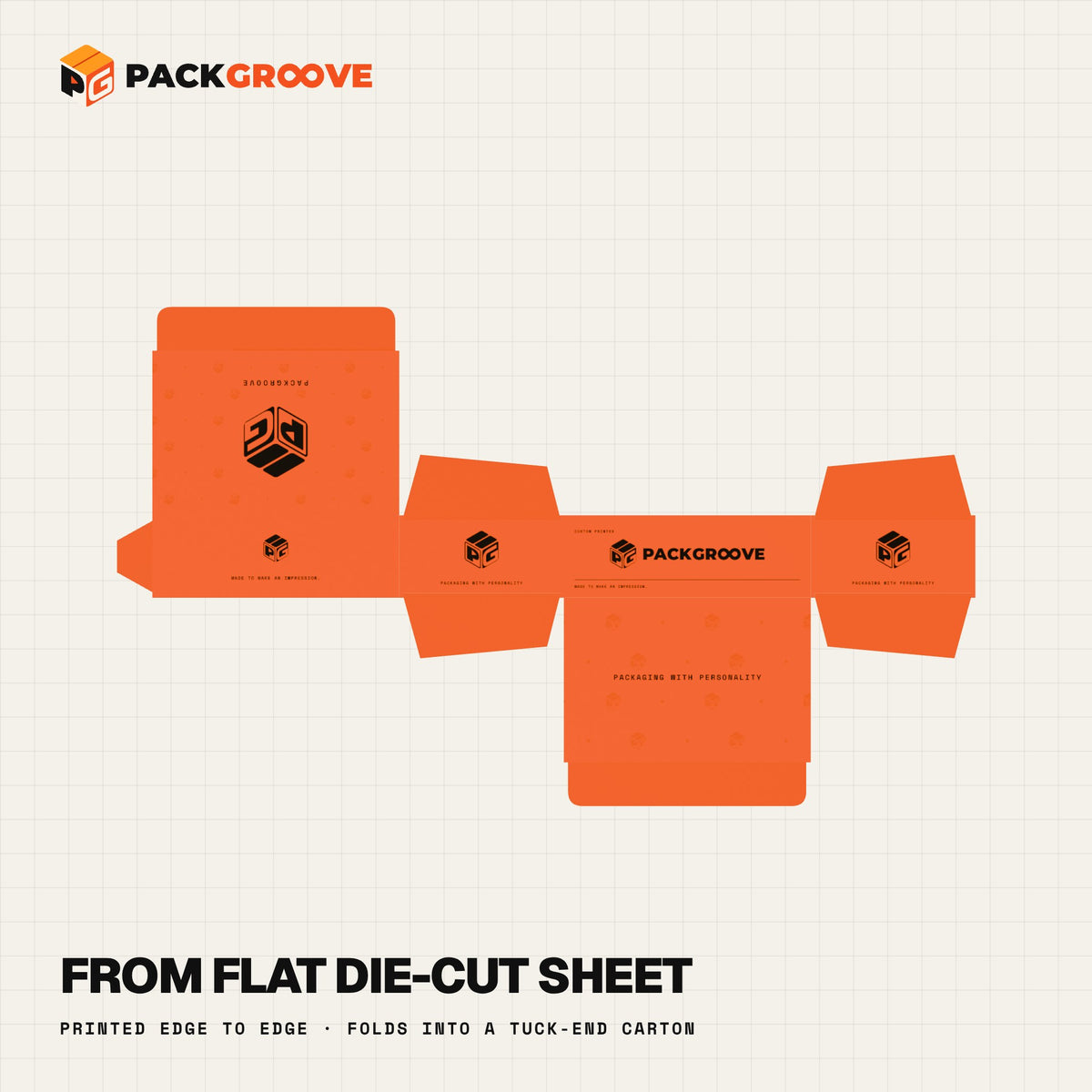 Custom Chocolate Boxes – flat die-cut sheet