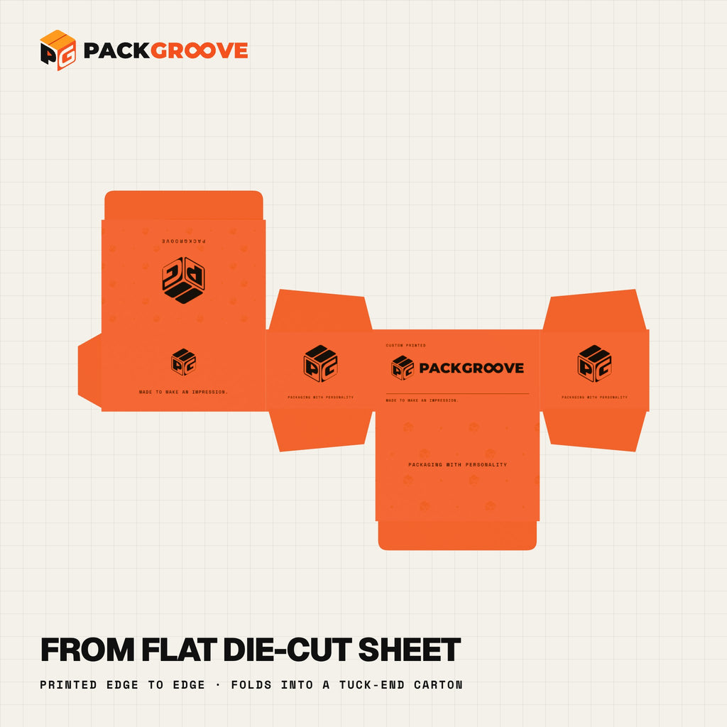 Custom Food & Bakery Boxes – flat die-cut sheet