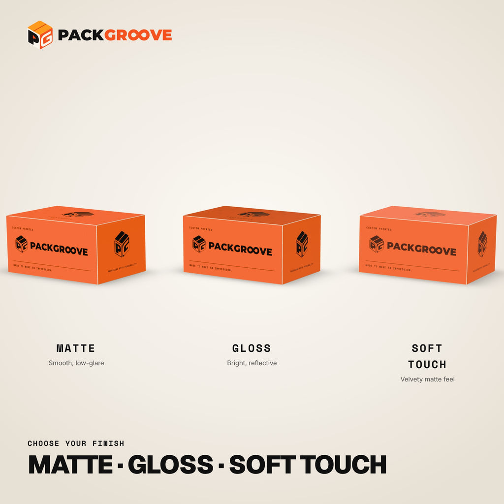 Custom Food & Bakery Boxes – matte, gloss and soft-touch finishes