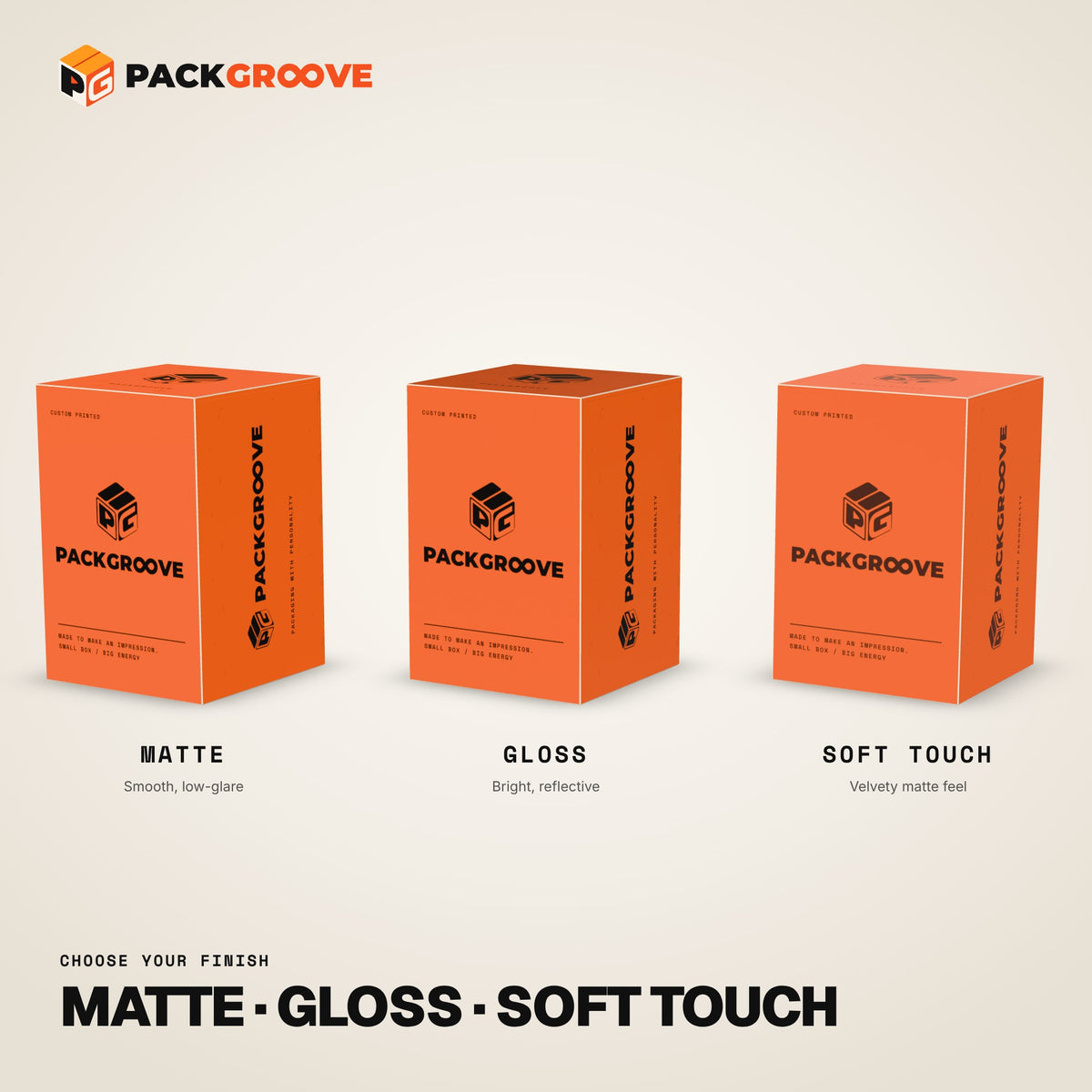 Custom Honey Boxes – matte, gloss and soft-touch finishes