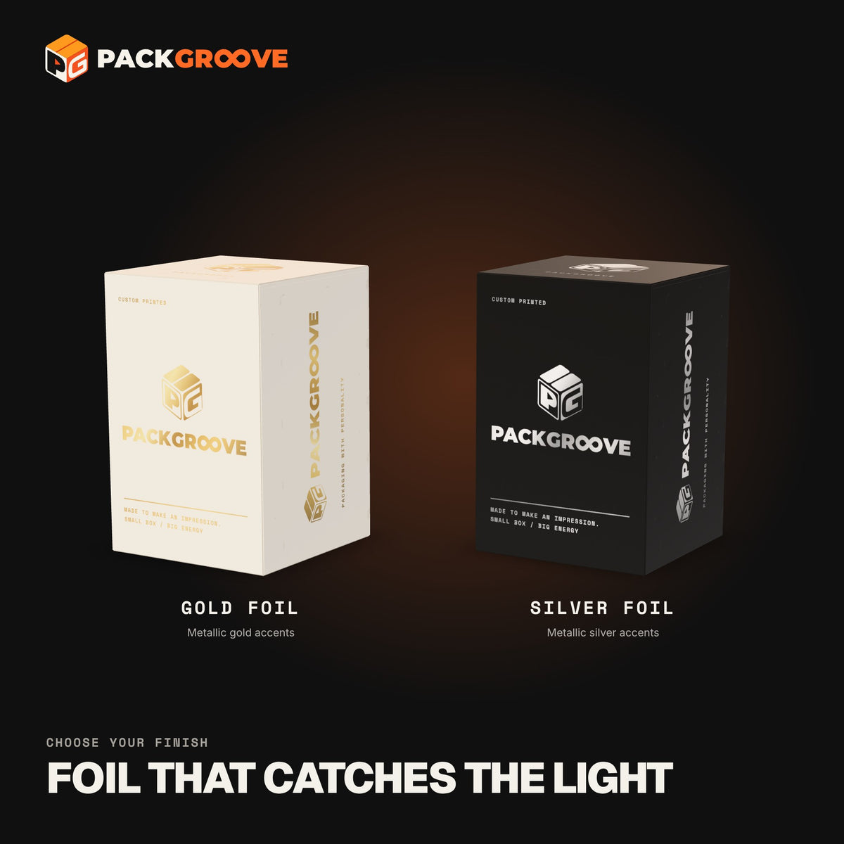 Custom Pet Treat Boxes – gold and silver foil finishes