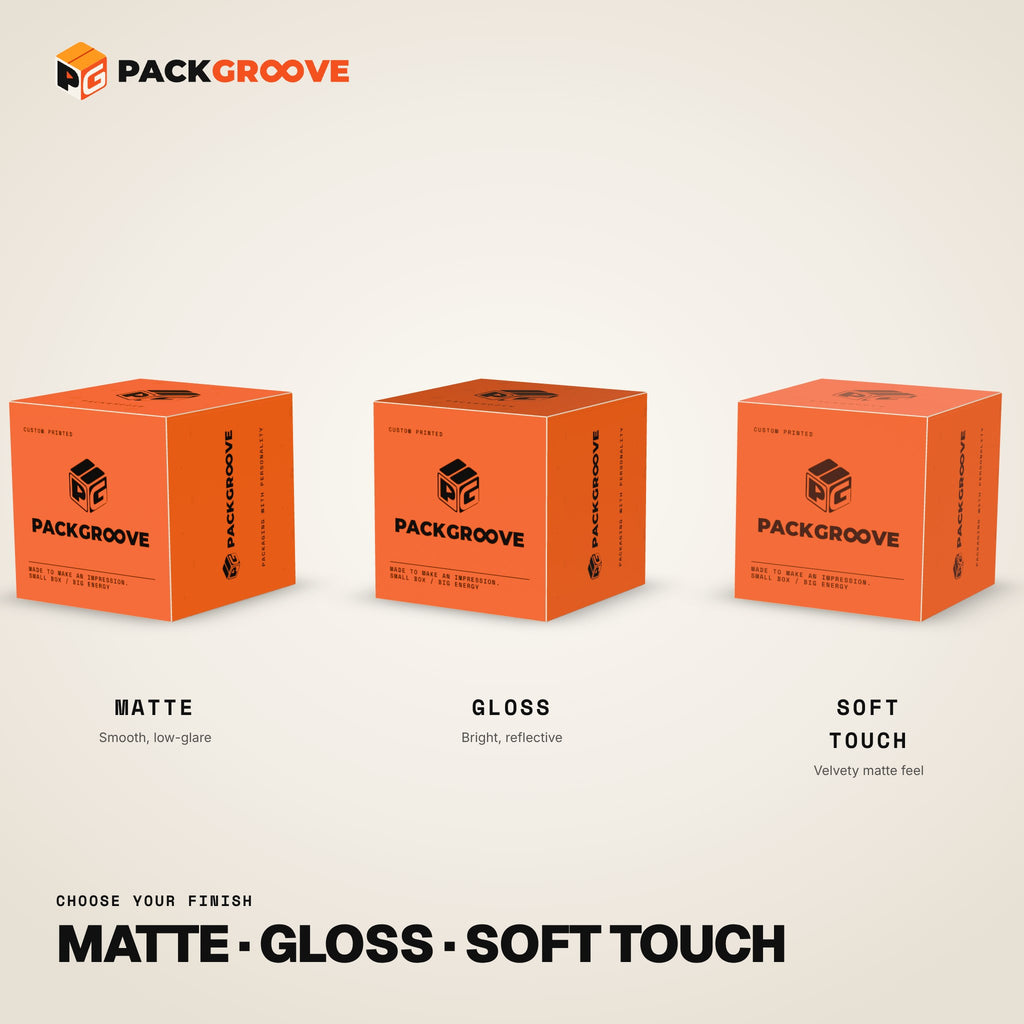 Custom Printed Paperboard Boxes – matte, gloss and soft-touch finishes