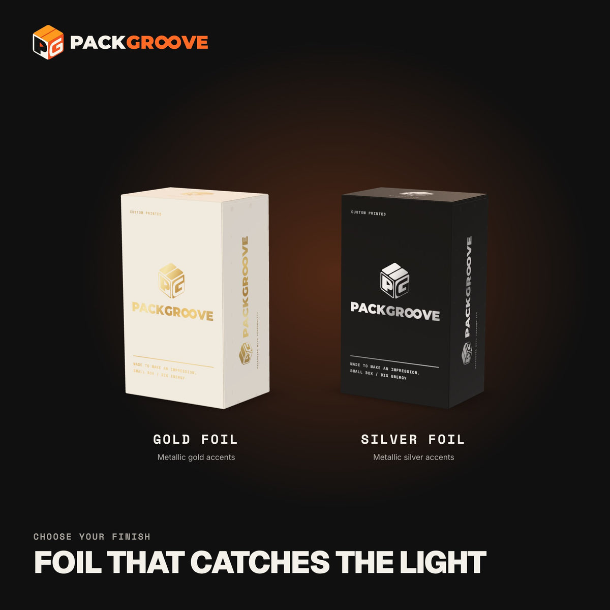 Custom Skincare Boxes – gold and silver foil finishes