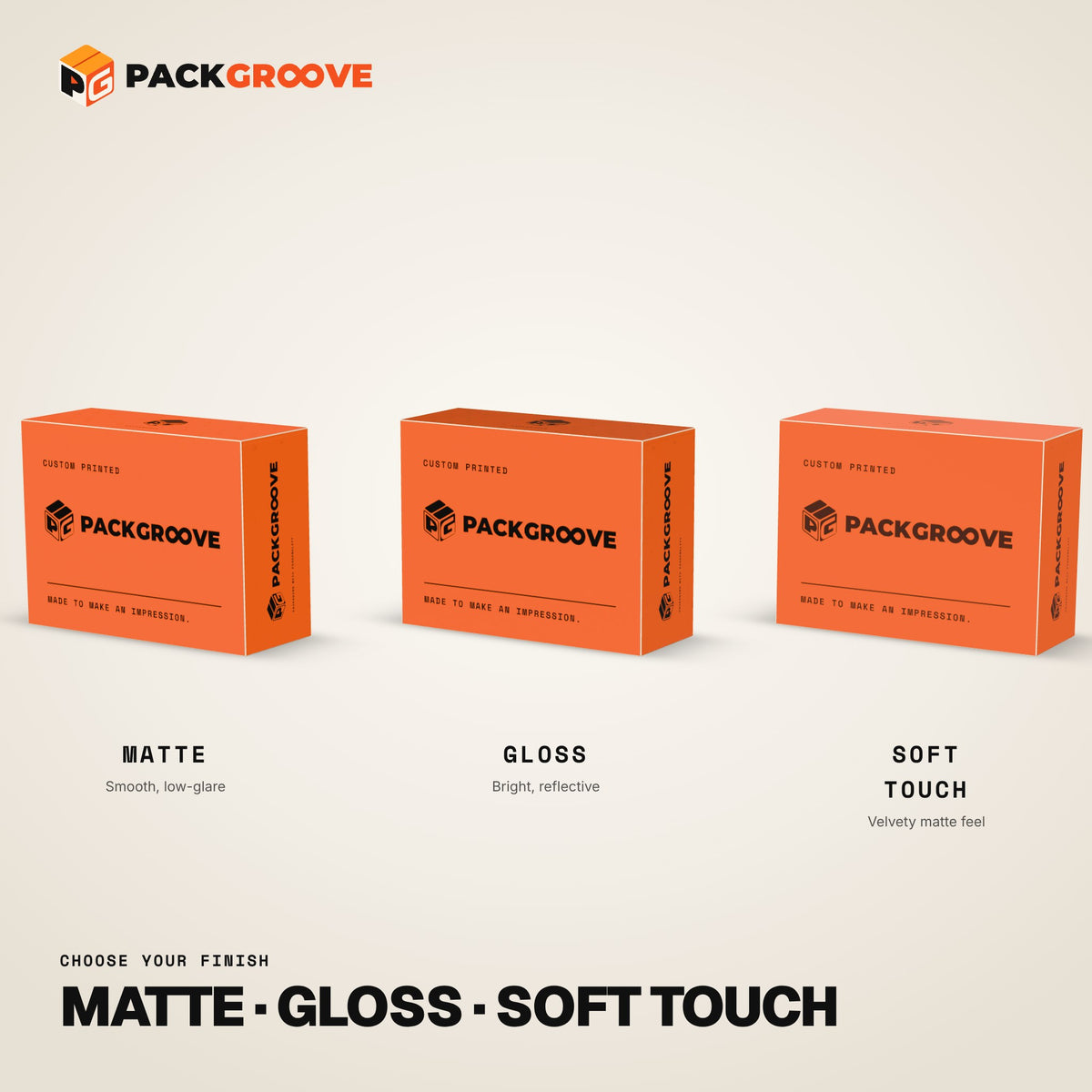 Custom Soap Boxes – matte, gloss and soft-touch finishes