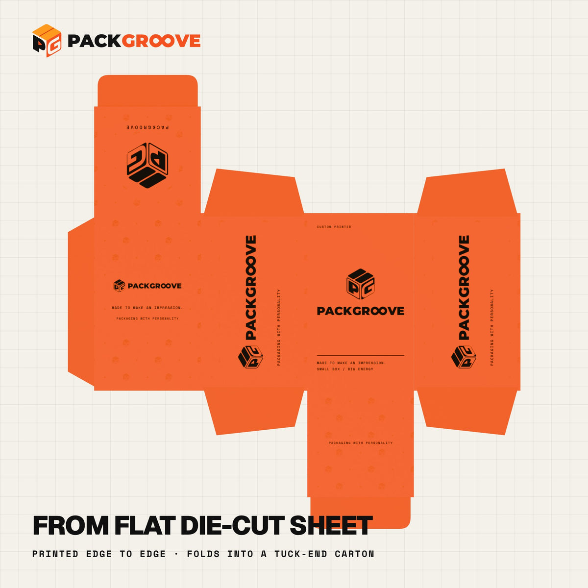 Custom Supplement Boxes – flat die-cut sheet