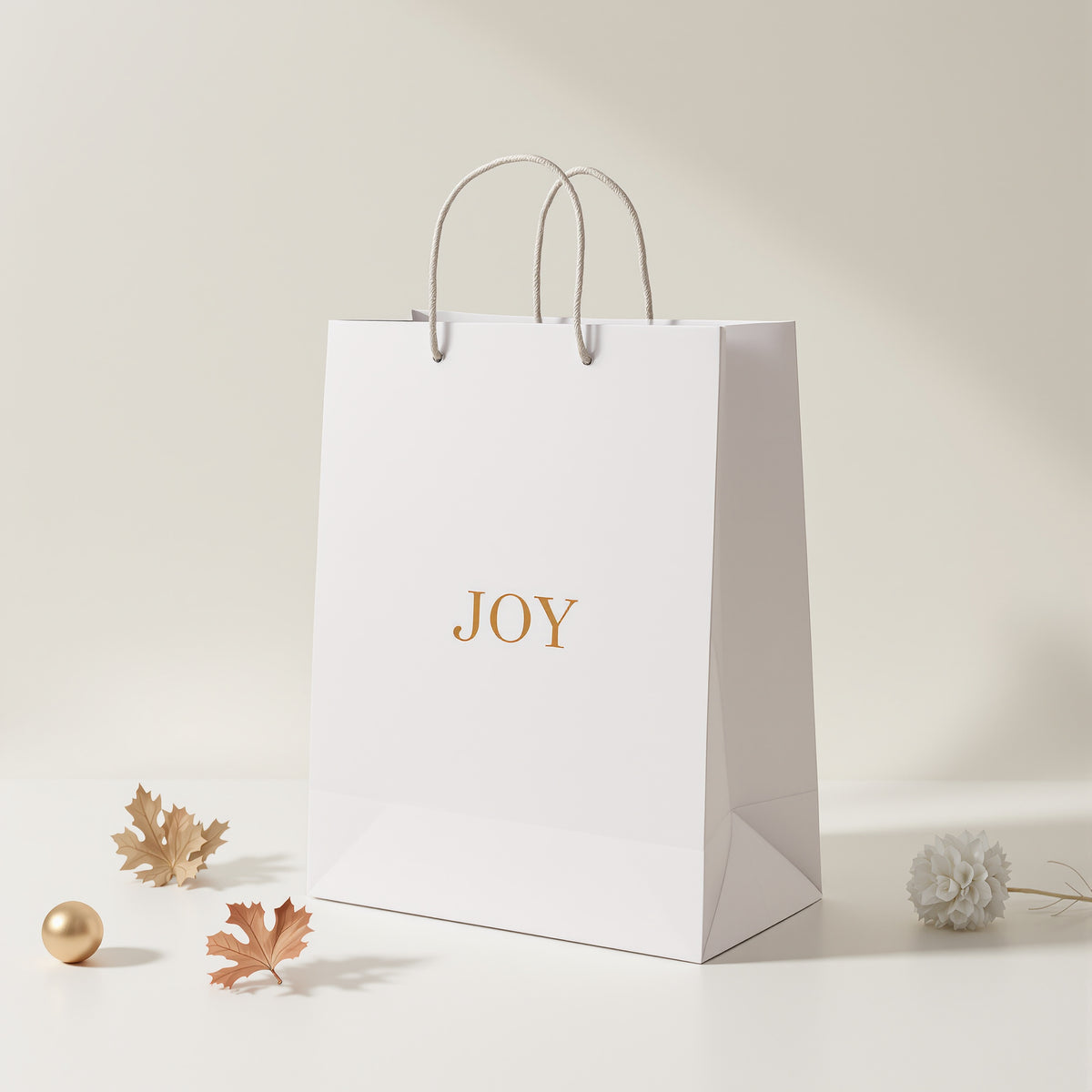 Custom Holiday Gift Bags — minimal design example
