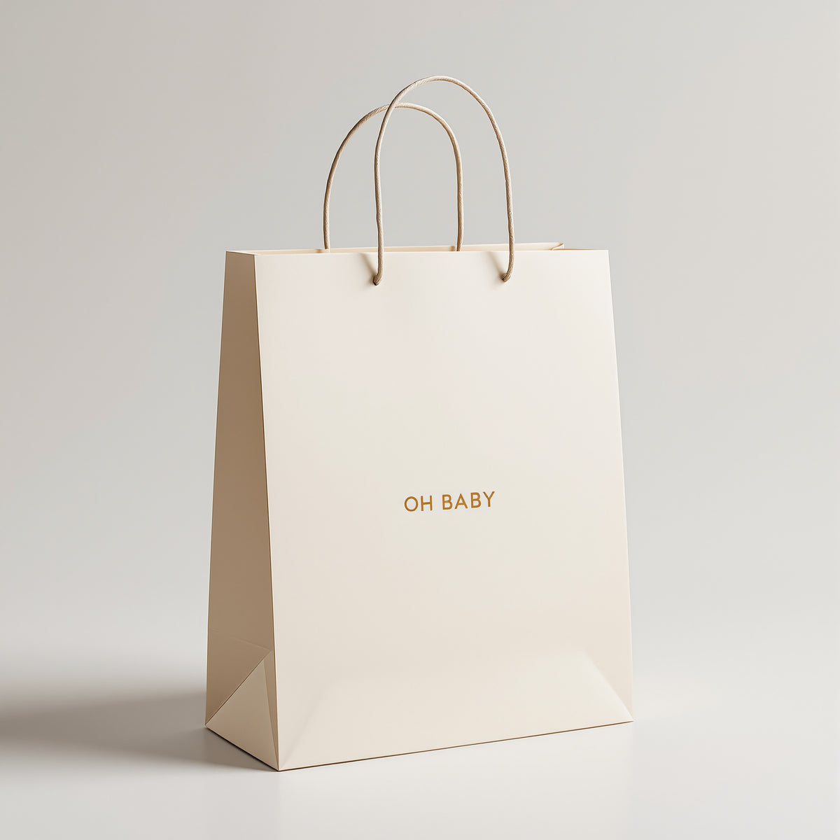 Custom Baby Shower Gift Bags — minimal design example