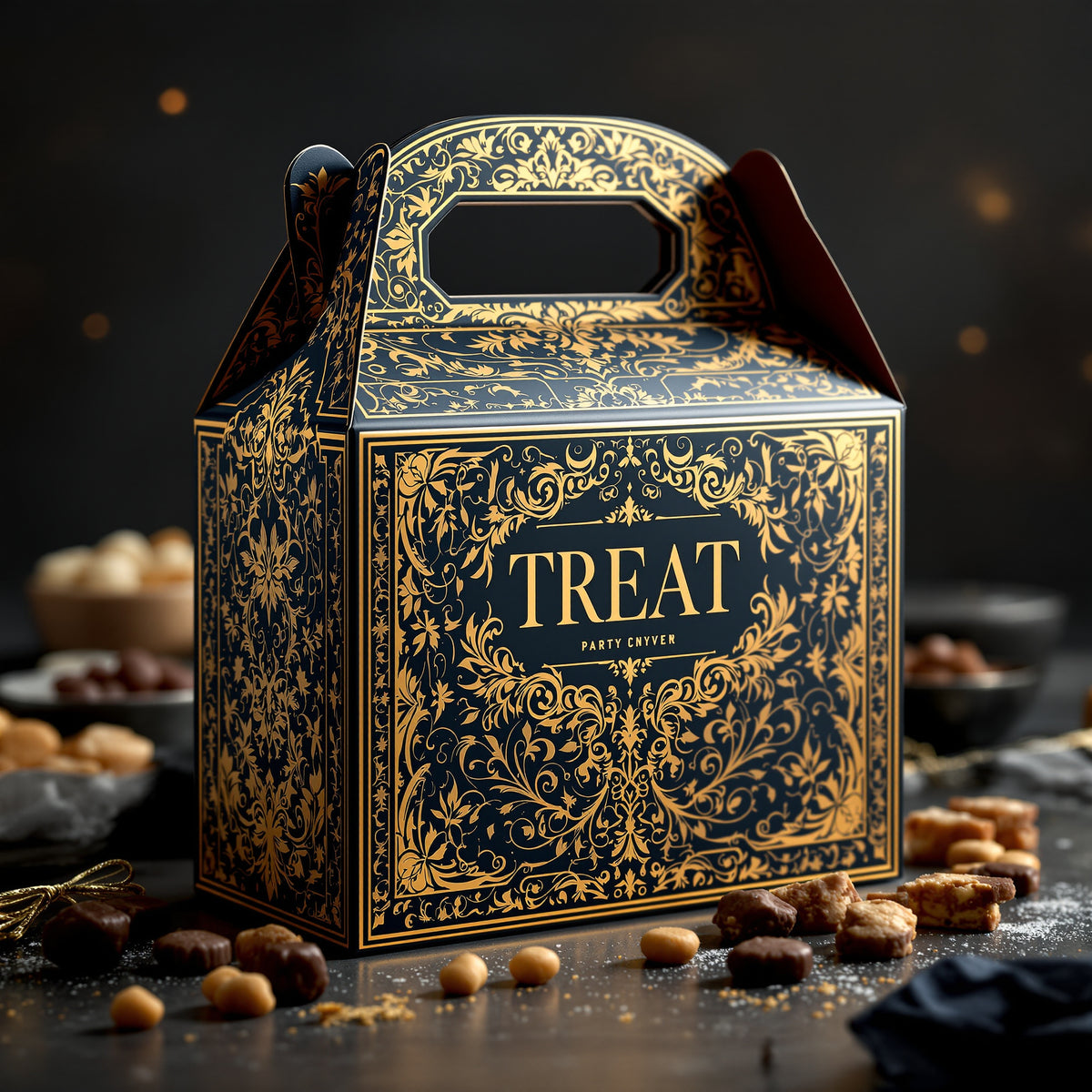 Custom Gable Boxes — luxury foil design example