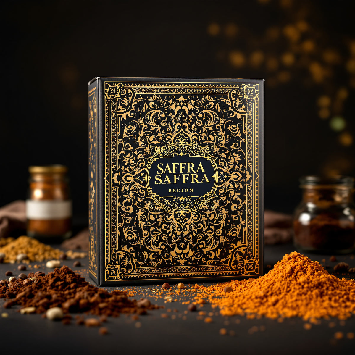 Custom Spice Boxes — luxury foil design example