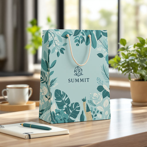 Custom Corporate Event Bags — illustrated design example