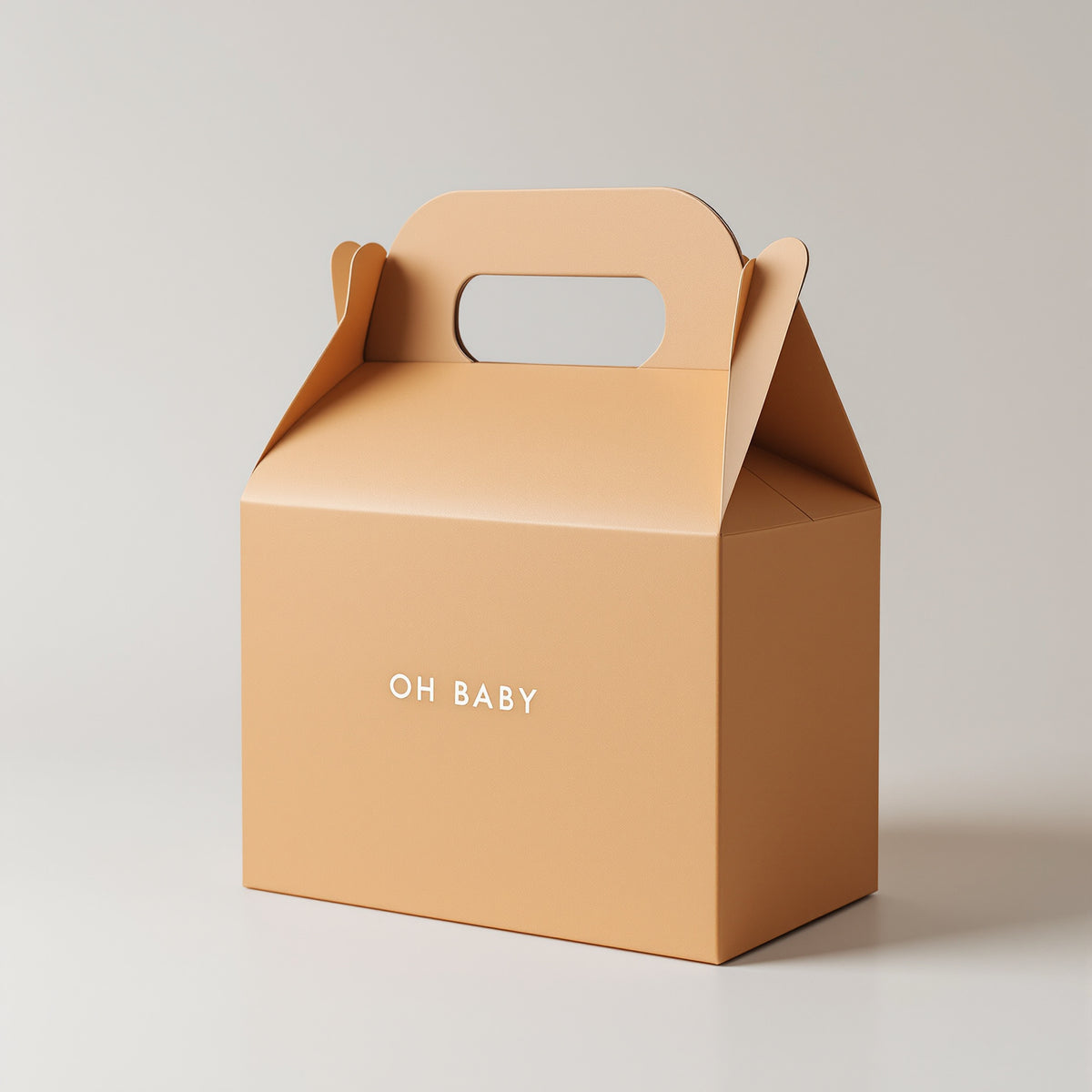 Custom Baby Shower Gable Boxes — minimal design example