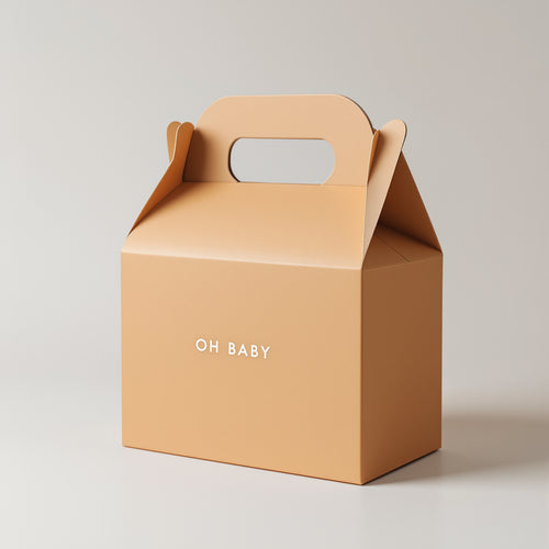 Custom Baby Shower Gable Boxes — minimal design example